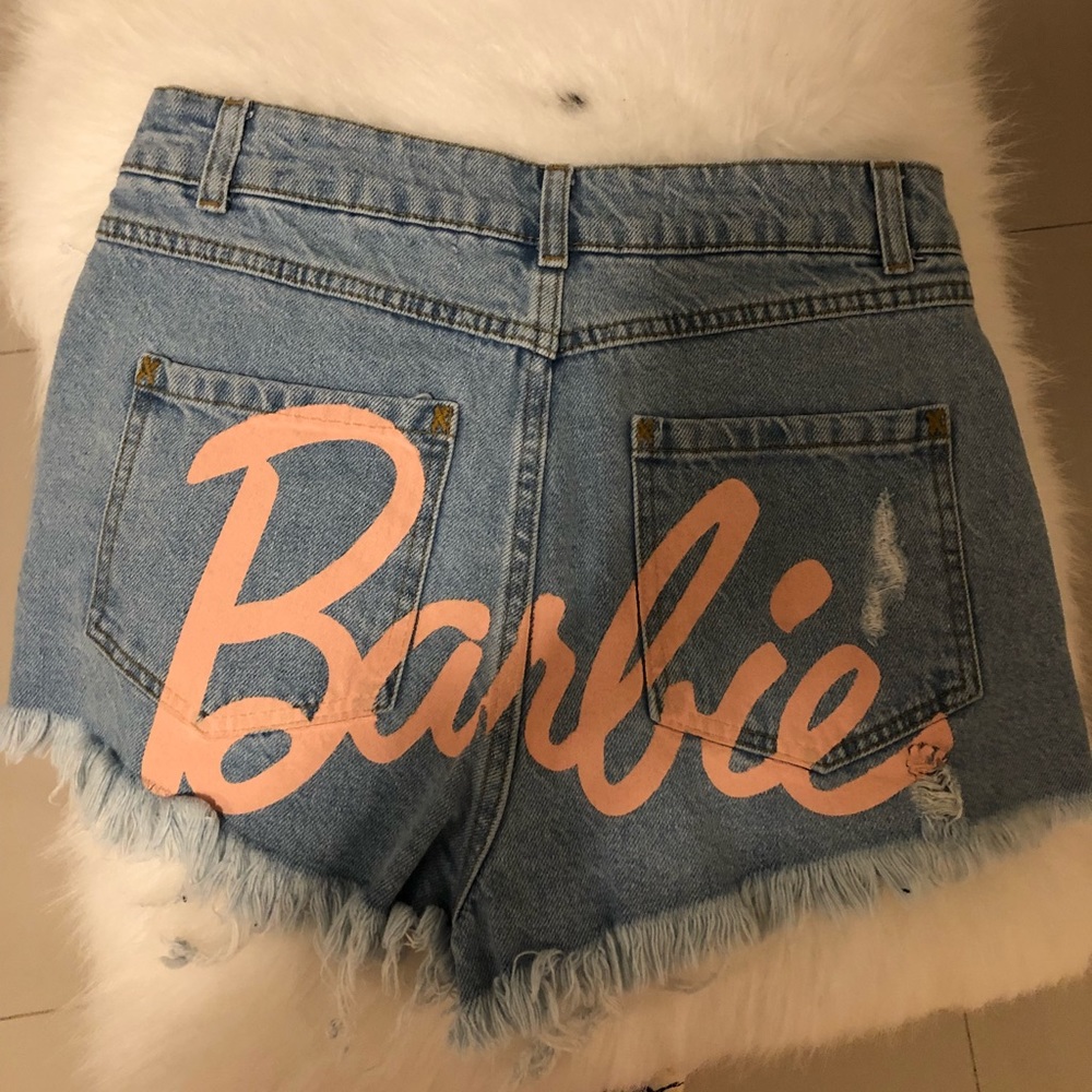 missguided x barbie collection shorts